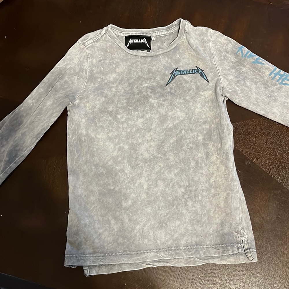 Grey vintage Metallica long sleeve shirt